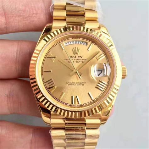 rolex gold silber fake